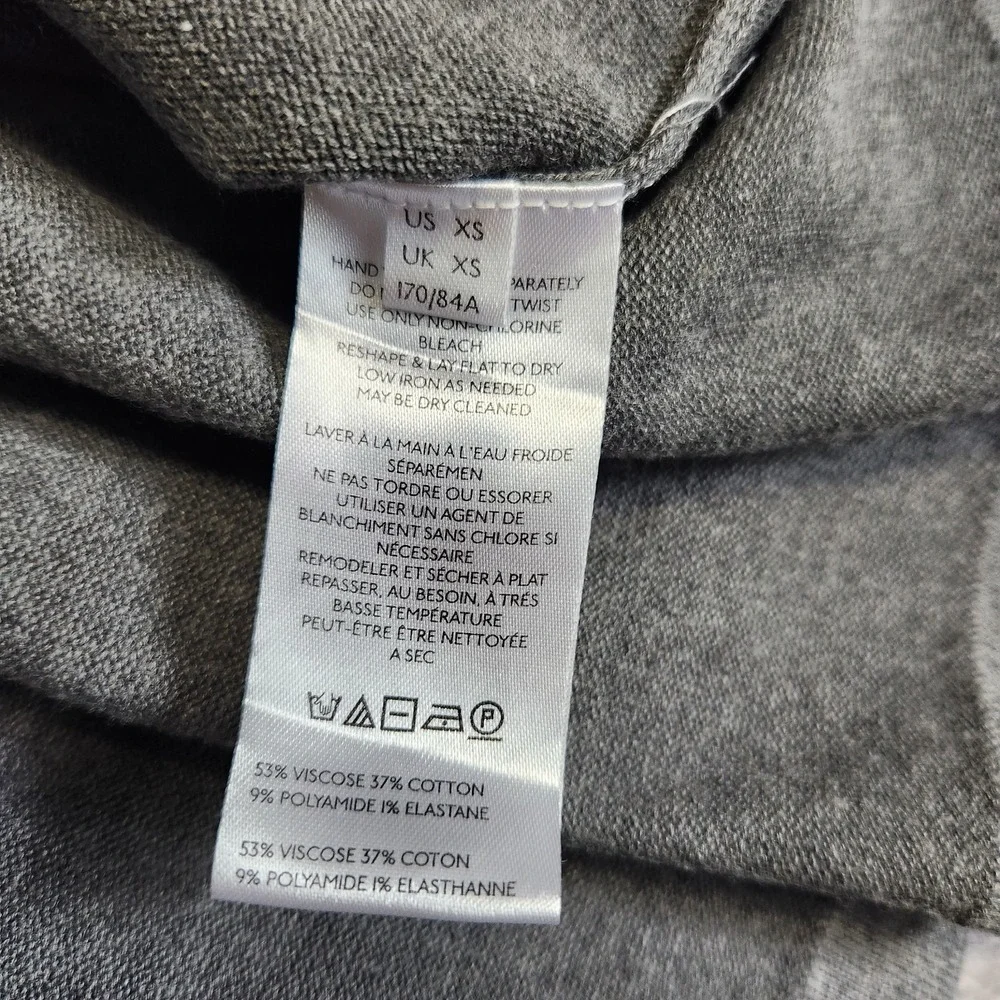 New $148 Free People Time on My Side Mini Sweater Dress Gray XS Grey Coquette
